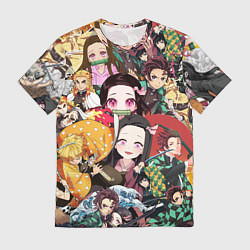 Футболка мужская КЛИНОК РАССЕКАЮЩИЙ СТИКЕРБОМБИНГ, цвет: 3D-принт