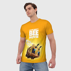 Футболка мужская BEE MOVIE Minecraft, цвет: 3D-принт — фото 2