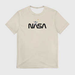 Футболка мужская NASA Космос - космонавт, цвет: 3D-принт