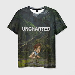 Футболка мужская Uncharted На картах не значится, цвет: 3D-принт