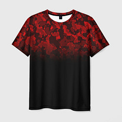 Футболка мужская BLACK RED CAMO RED MILLITARY, цвет: 3D-принт