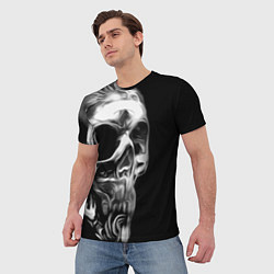 Футболка мужская Vanguard skull 2022, цвет: 3D-принт — фото 2
