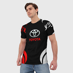 Футболка мужская Автомобиль Toyota, цвет: 3D-принт — фото 2