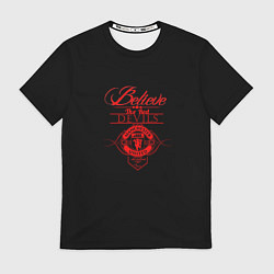 Футболка мужская Believe in Devils, цвет: 3D-принт