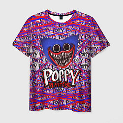 Футболка мужская Huggy Wuggy: Poppy Pattern, цвет: 3D-принт