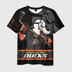 Футболка мужская Анахайм Дакс, Anaheim Ducks, цвет: 3D-принт