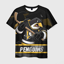 Футболка мужская Питтсбург Пингвинз, Pittsburgh Penguins, цвет: 3D-принт