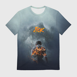 Футболка мужская JioK огонь, цвет: 3D-принт