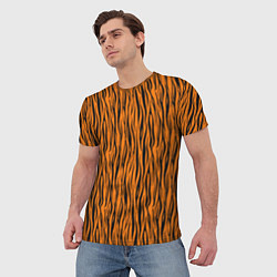 Футболка мужская Тигровые Полосы, цвет: 3D-принт — фото 2
