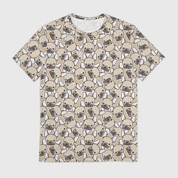 Футболка мужская Щенки Бульдога, цвет: 3D-принт