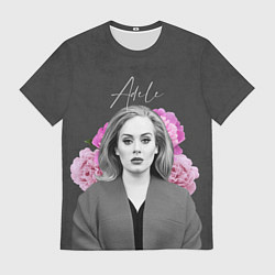 Футболка мужская Flowers Adele, цвет: 3D-принт