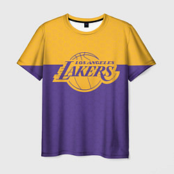 Футболка мужская LAKERS LINE HEXAGON SPORT, цвет: 3D-принт