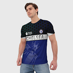 Футболка мужская FC Chelsea London ФК Челси Лонон, цвет: 3D-принт — фото 2
