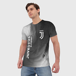 Футболка мужская ЮВЕНТУС Juventus Sport Абстракция, цвет: 3D-принт — фото 2