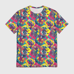 Футболка мужская Езда на Велосипеде BMX и Скейтборде, цвет: 3D-принт