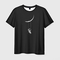 Футболка мужская Лунные качели dark grey theme, цвет: 3D-принт