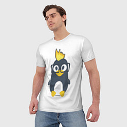Футболка мужская Linux пингвин Талисман для программистов, цвет: 3D-принт — фото 2