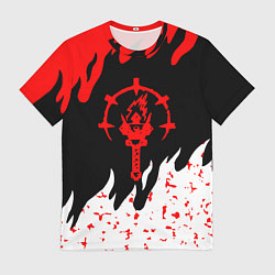 Футболка мужская Darkest Dungeon огонь, цвет: 3D-принт