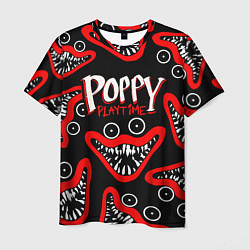 Футболка мужская Poppy Playtime Huggy Wuggy Smile, цвет: 3D-принт