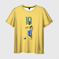 Футболка мужская Неймар Сборная Бразилии, цвет: 3D-принт