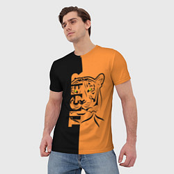 Футболка мужская Тигр - Tiger, цвет: 3D-принт — фото 2
