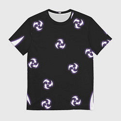 Футболка мужская СТИХИЯ ЭЛЕКТРО НЕОН, ГЕНШИН ИМПАКТ, цвет: 3D-принт