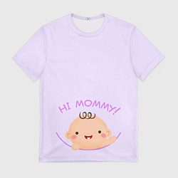 Футболка мужская Hi mommy!, цвет: 3D-принт