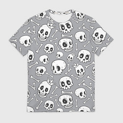 Футболка мужская Skulls & bones, цвет: 3D-принт