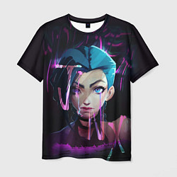 Футболка мужская League Of Legends Jinx neon, цвет: 3D-принт