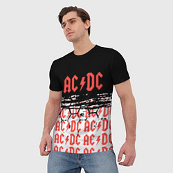 Футболка мужская ACDC переменный ток, цвет: 3D-принт — фото 2