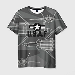 Футболка мужская U S Air force, цвет: 3D-принт