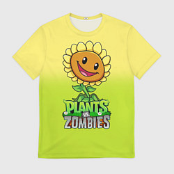 Футболка мужская Plants vs Zombies - Подсолнух, цвет: 3D-принт