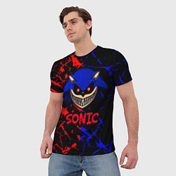 Футболка мужская SONIC EXE DARK SONIC, цвет: 3D-принт — фото 2