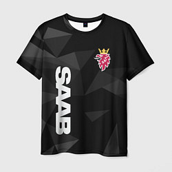 Футболка мужская SAAB , СААБ, цвет: 3D-принт