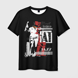 Футболка мужская JAZZ девушка, цвет: 3D-принт