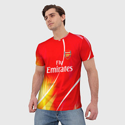Футболка мужская Arsenal арсенал фк, цвет: 3D-принт — фото 2