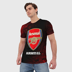 Футболка мужская АРСЕНАЛ Arsenal Разводы, цвет: 3D-принт — фото 2