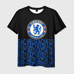 Футболка мужская Chelsea челси паттерн, цвет: 3D-принт