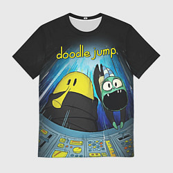 Футболка мужская Doodle in spaceship, цвет: 3D-принт