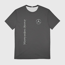 Мужская футболка Mercedes карбоновые полосы