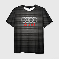 Футболка мужская Audi карбон, цвет: 3D-принт