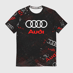Футболка мужская AUDI АУДИ SPORT Паттерн, цвет: 3D-принт
