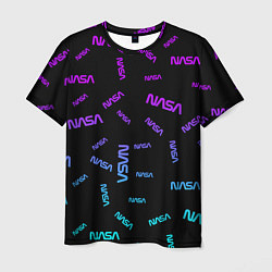 Футболка мужская NASA NEON PATTERN, цвет: 3D-принт