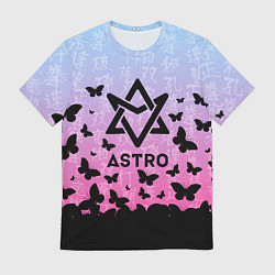 Футболка мужская ASTRO БАБОЧКИ, цвет: 3D-принт