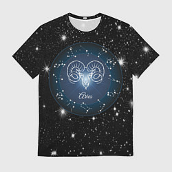 Футболка мужская Овен Aries по гороскопу 3D, цвет: 3D-принт