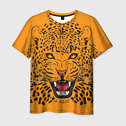 Футболка мужская Leopard Леопард, цвет: 3D-принт