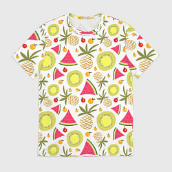 Футболка мужская Летние вкусности, цвет: 3D-принт