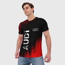 Футболка мужская АУДИ Audi Абстракция, цвет: 3D-принт — фото 2