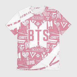 Футболка мужская Bts паттерн, цвет: 3D-принт