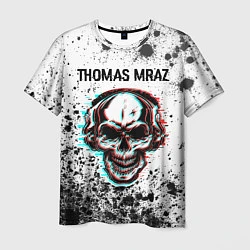 Футболка мужская Thomas Mraz - ЧЕРЕП - Краска, цвет: 3D-принт